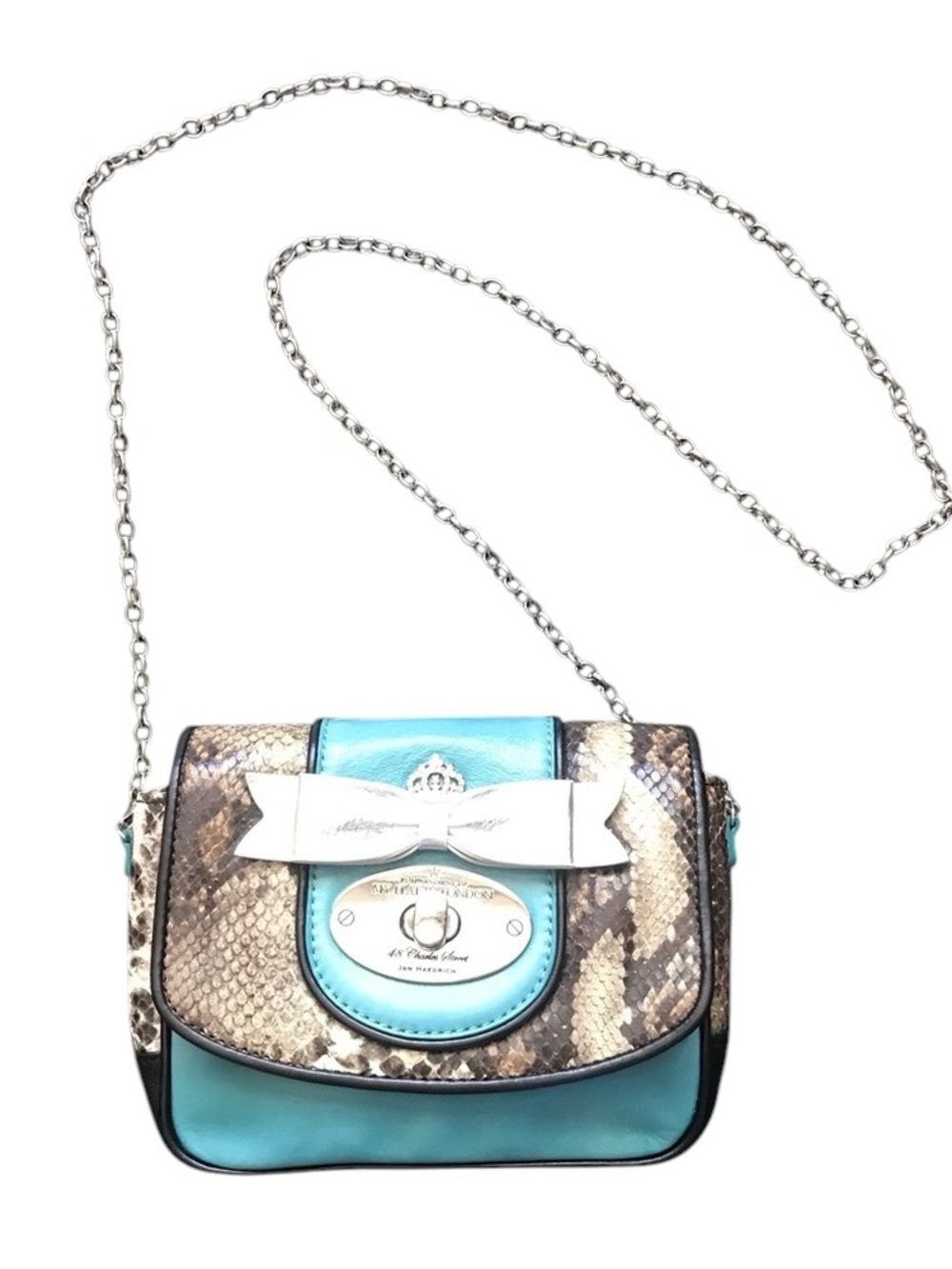 Brighton "My Flat in London" Grafton Pouch Crossbody Bag EUC